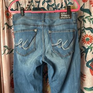 Mid rise bootcut jeans